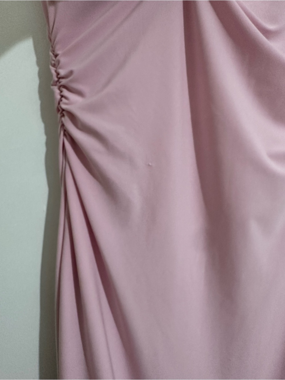 ARITZIA Smooth Matter Tango Sleeveless Cowl Neck Maxi Dress Milkshake Pink EUC - Picture 12 of 13